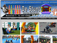 Tablet Screenshot of destunt.be